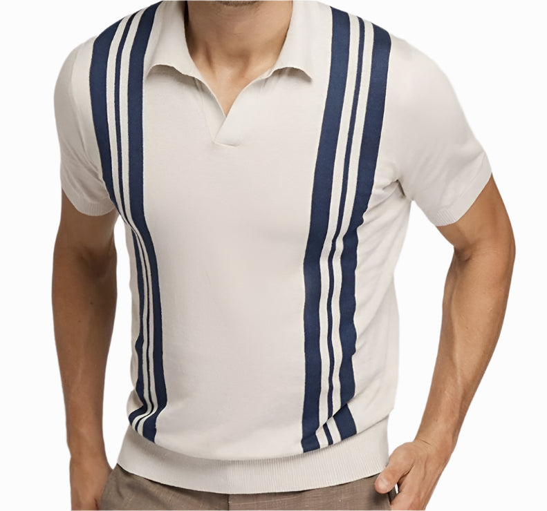 Men's - Polo Shirt - Sartorial Style in Cyan - Casual Smart Top