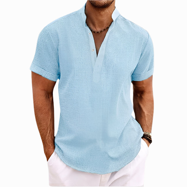 Men's - Shirt - Linen Lightweight Fabric - Island Summer Style