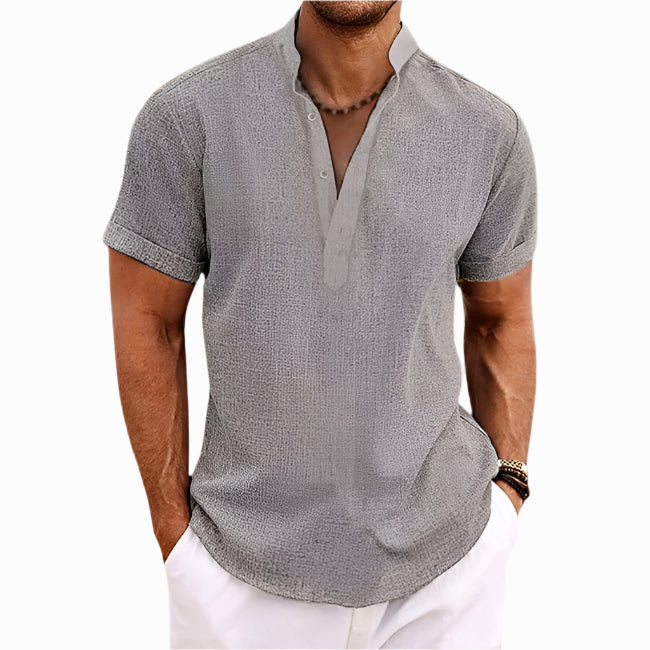 Men's - Shirt - Linen Lightweight Fabric - Island Summer Style