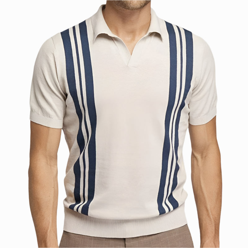 Men's - Polo Shirt - Sartorial Style in Cyan - Casual Smart Top