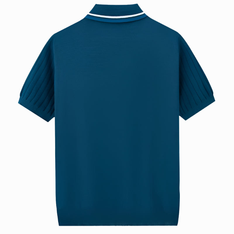 Men's - Slim Fit Polo Shirt - Knitted Fabric - Casual Stylish Top